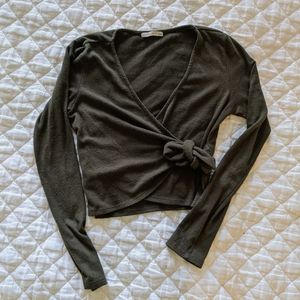 Wrap sweater size medium